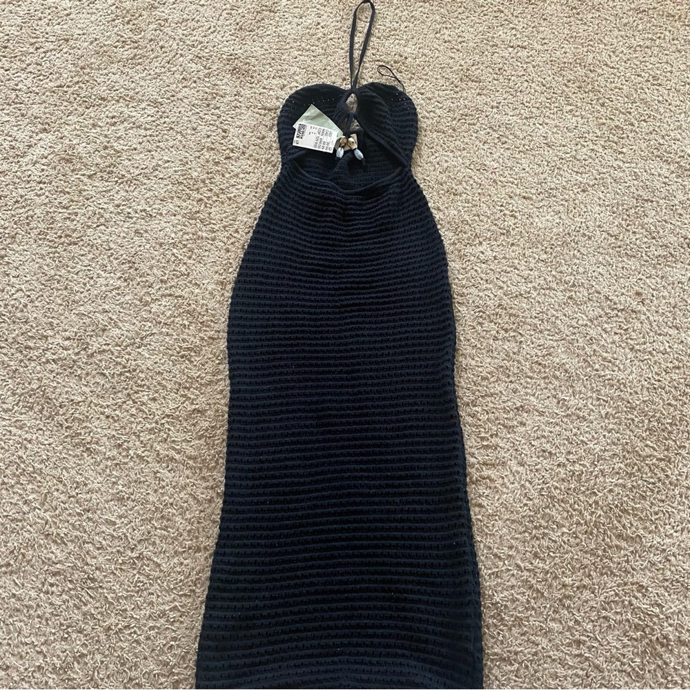 Black Halter Neck Dress